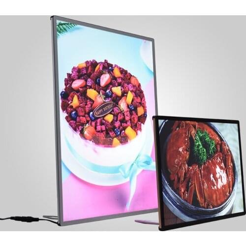 Led lightbox a3 large led light box for advertising transparent led menu board display