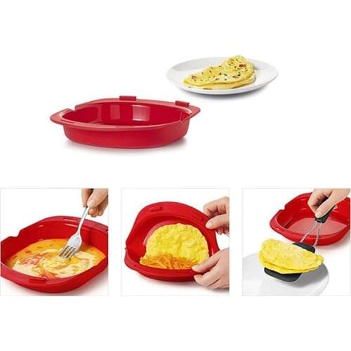 Microwave Oven Silicone Egg Omelette Roll Baking Dish Silicone Omelette Maker Kitchen Steamer Cooking Mould Kictchen Gadget
