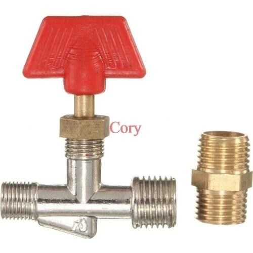 1PC Air Compressor Pressure Valve Switch Manifold Relief Regulator Gauges 7.25-125 PSI 240V 15A with Gauge