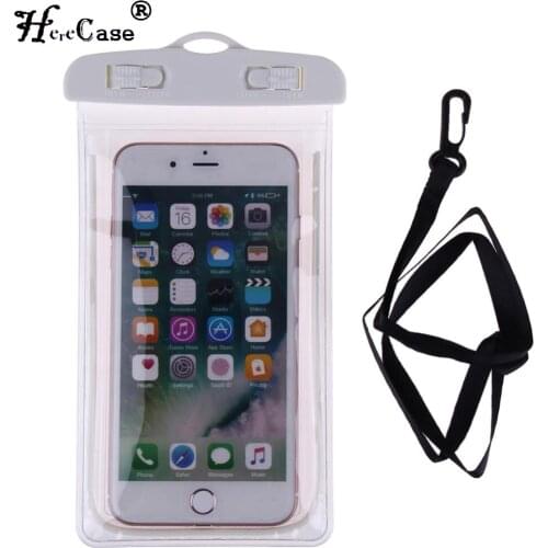10M Waterproof Phone Storage Bag Luminous Swimming Bag Phone Pouch Case Underwater Clear Touch Screen Swimming Phone Holder