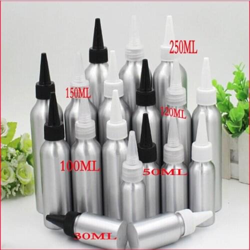 150ml Sharp bottle aluminum bottle cosmetics bottle makeup Refillable Bottles sand painting CONTAINER 100pcs