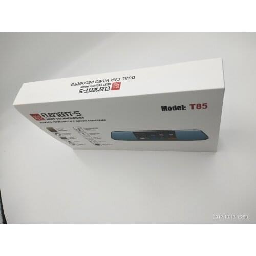 5 Inch IPS Touch Screen Car Rear view Mirror 2.5D Glass 1080P Video Recorder Dual Lens Dash Camera With Rear View Camera Car Dvr