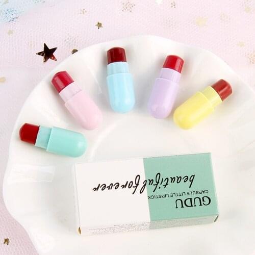 5 Pcs Set Sexy Red Long Lasting Matte Lipstick Moisturizer Waterproof Makeup Lipstick Sexy Lip Stick Matt Small Size