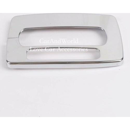 ABS Chrome Console Gear Shift Knob Frame Panel Decorative Cover Trims For Ford Ecosport LHD 2013-2017 Car Molding Accessories