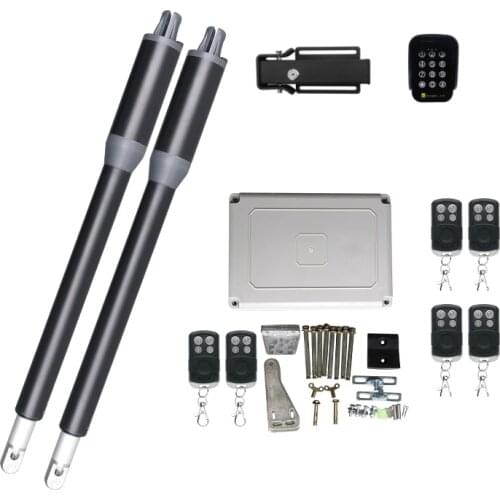 200KG Automatic Swing Gate Opener Drive with Remote Control Electric Lock for Garage Swing Door Operator Motor Access Control