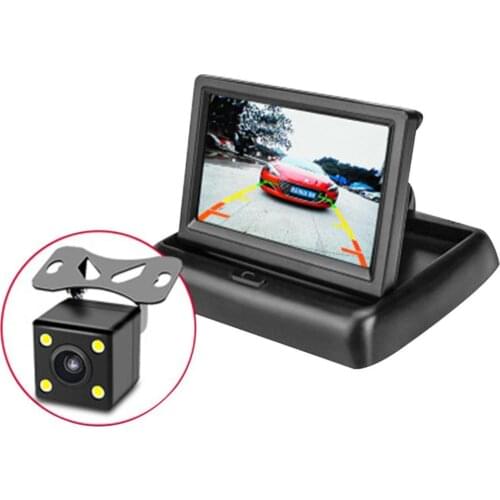 4.3inch Car Monitors TFT LCD Car Rear View monitor Display Parking Rearview System For Backup Reverse Camera Support DVD