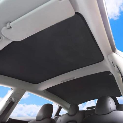Car Sunroof Shading For Tesla Model 3 Y Curtains Sunshade Automobile Skylights Sun Protection Visor Rear Window Shade