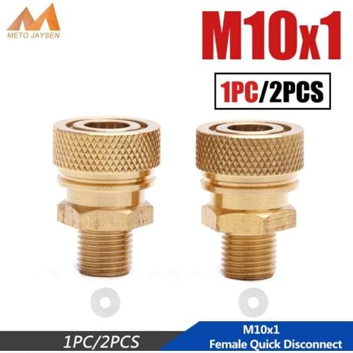 M10x1 Quick Disconnect Copper Male Female Paintball PCP 1/8BSPP Coupling Connector 1/8NPT 8mm Air Refilling Fittings Socket
