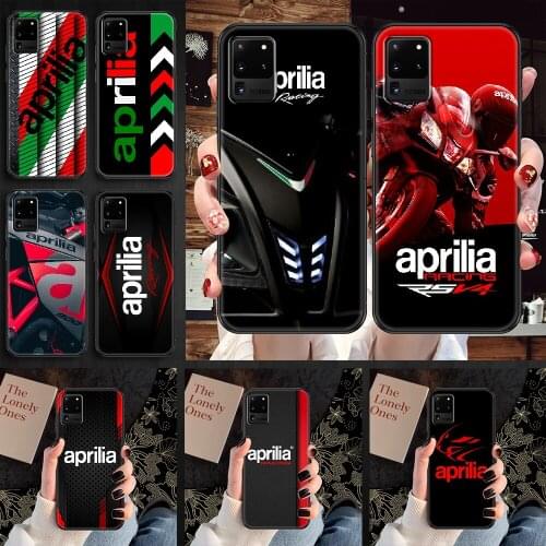 Aprilia Racing Motorcycle Phone case For Samsung Galaxy Note 4 8 9 10 20 S8 S9 S10 S10E S20 Plus UITRA Ultra black pretty