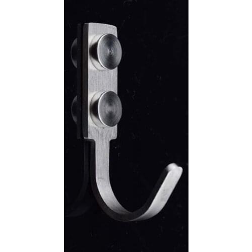 DHL Shipping 500PCS Stainless Steel Heavy Wall Mounted Hook Robe Hooks Single Coat Hangers Rack + Screws + Decorative Cover Caps