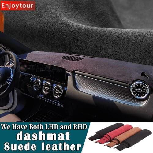 For Mercedes-Benz GLA-Class H247 180d 220 GLA250 2020 2021 Suede Leather Dashmat Dashboard Cover Pad Dash Mat Carpet Car-styling