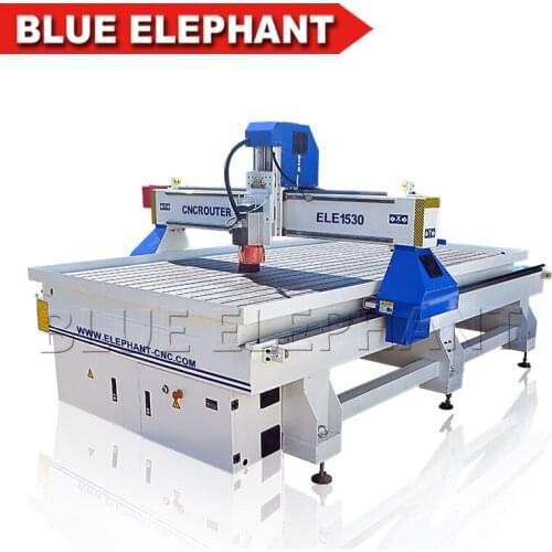Blue Elephant wood furniture industry woodworking 1530 cnc router machines for wood door suitable for Europe market