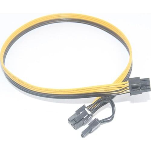 Graphics Card Socket 6Pin To GPU 8pin 6Pin + 2pin 6+2P Connector for HP Server Power Adapter Cable 1007 16AWG 50cm