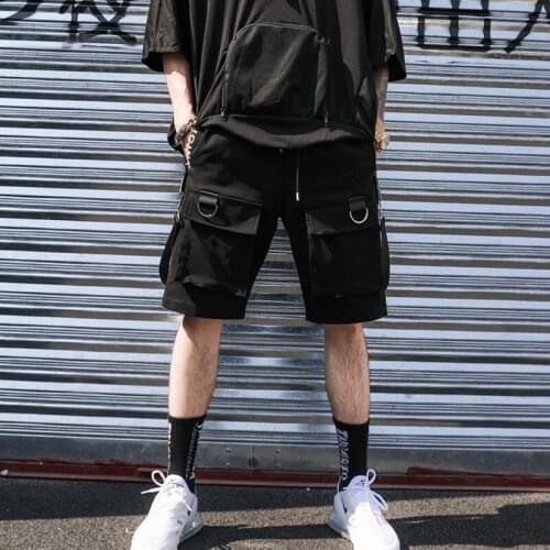 Summer HipHop Shorts Casual Streetwear 2019 Hip Hop Knee Length Fashion Short Joggers Overalls