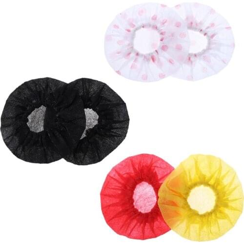 1Pair Disposable Non-woven Microphone Cover Removal Windscreen Protective Mic Cap Pad for KTV Karaoke Supplies