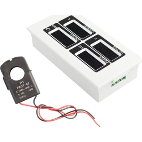 PEACEFAIR PZEM-004 AC Single Phase Power Energy Meter Red LED Display Electric Volt Amp Watt Kwh Meter TTL Port With Open CT