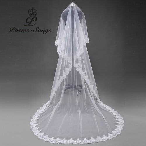 Poemssongs Wedding Lace Veils