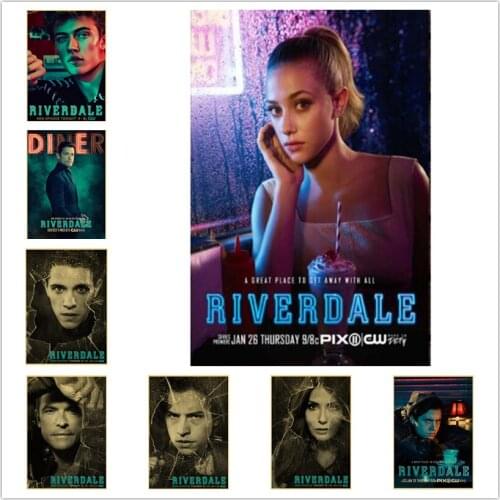 Full Square or round 5D DIY Diamond Painting"Riverdale poster TV show"3D Embroidery Cross Stitch Mosaic Home Decor gift WG1281