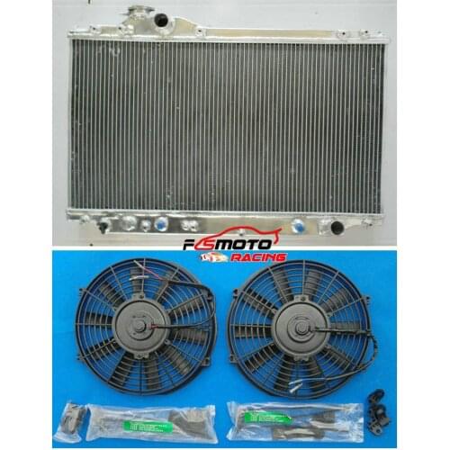 Aluminum alloy radiator & Fans FOR Toyota Supra mark4 MK4 IV JZA80 2JZGE 1993-1998 MK 4 AT