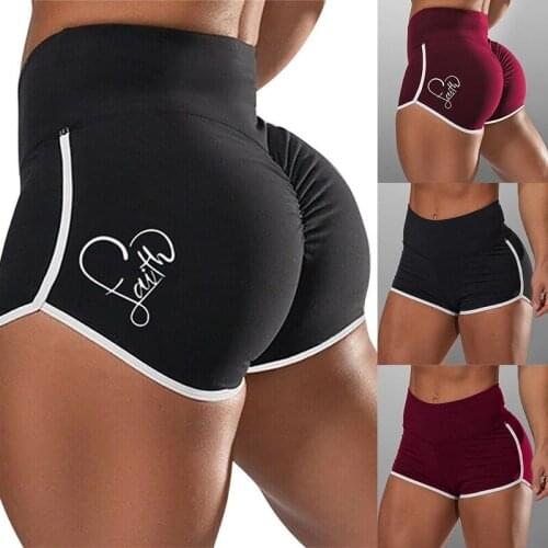 Elastic Sexy High Waist Push Up Fitness Yoga Shorts Running Gym Breathable Stretch Sports Short Pants Women Leggings Shorts