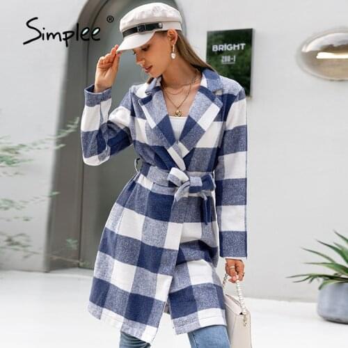 SIMPLEE Women's Straight Coats
