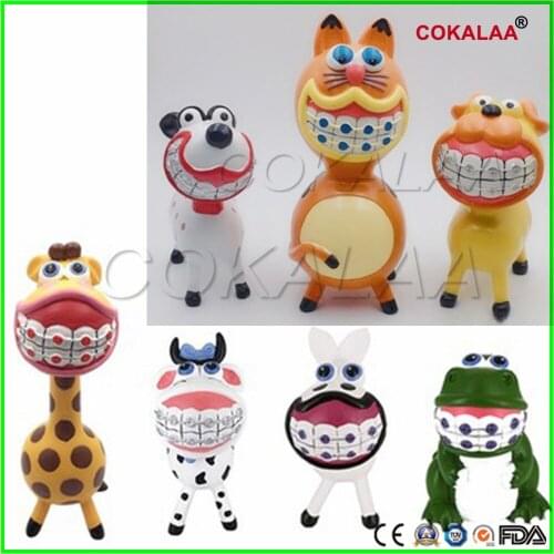 Dental Artware Teeth orthodontics Animal Handicraft Dentist Gift Dental Clinic Decoration Furnishing Articles