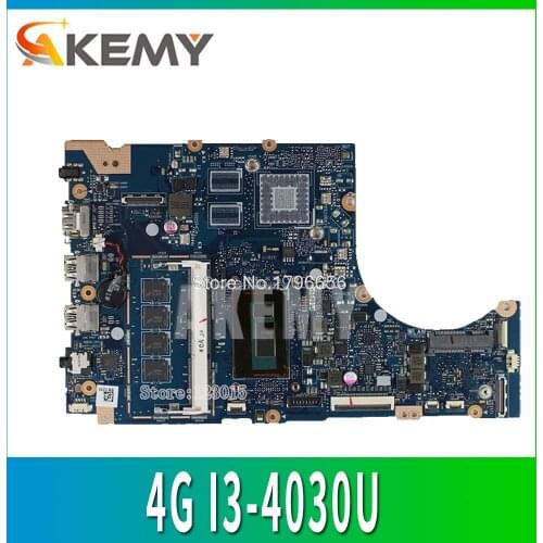 TP300LA Laptop motherboard for ASUS TP300LD TP300LJ Q302LA Q302L TP300LAB Q302L Q302LA Notebook Tested mainboard 4G I3-4030U