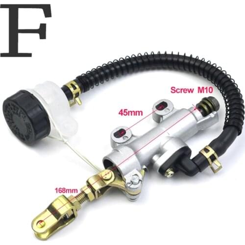 Motorcycle Universal Rear Foot Hydraulic Brake Pump Cylinder with Fluid Reservior Moto Accessories for Yamaha Honda Bulivard