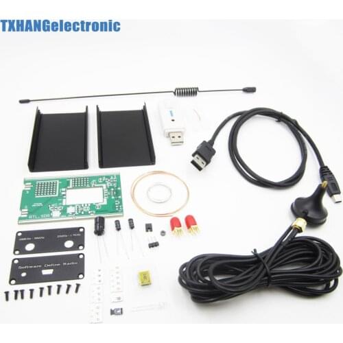 100KHz-1.7GHz UV HF RTL-SDR USB Tuner Receiver/ R820T+8232 CW FM radio AM DSB diy electronics