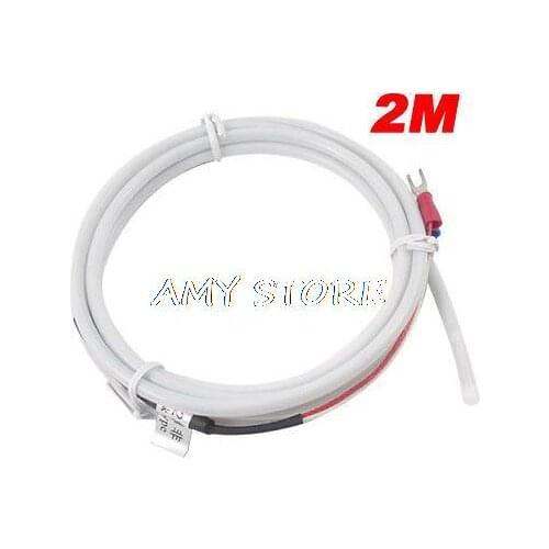 2M Cable Plastic Shield PT100 Grounded Thermocouple Probe Sensor