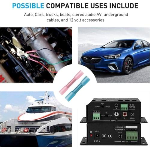 200pcs Waterproof Heat Shrink Tubing Insulation Shrinkable Tubes Assortment Sleeve Kit Heat Shrink Tubes Electronic Wire Cable