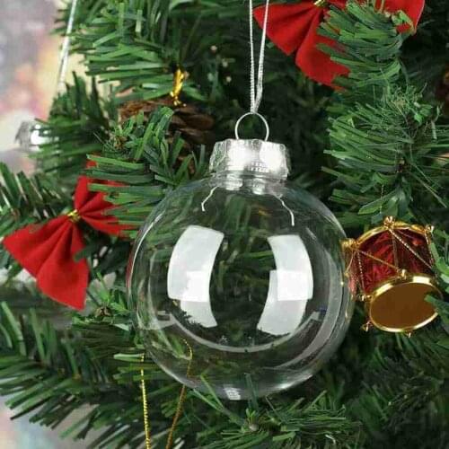 6cm Transparent Plastic Ball Wedding Party DIY Decoration Pendant 1pc PET Ball Baubles Sphere Fillable Home Festival Decorations