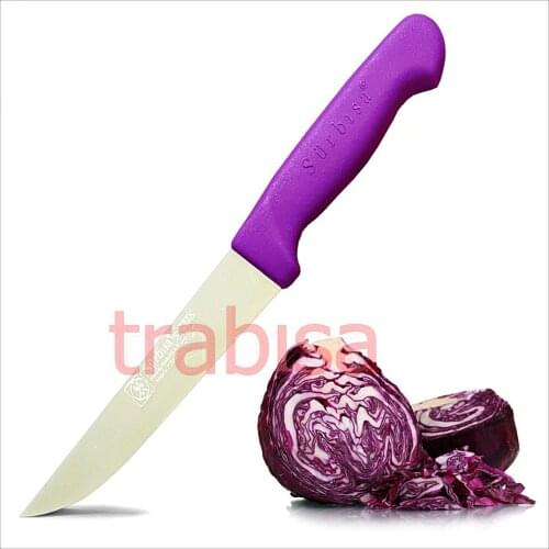 Surbisa 61005 High Quality Stainless Steel Chef Kitchen Vegetable Fruit Paring Sausage Slicer Knife Made in Turkey