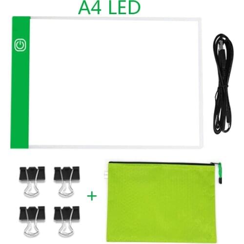A4 LED Light Pad Board 5d Diamond Painting Tracing Copy Board with 3 Level Brightness USB Powered Drawing Tablet
