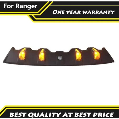 Pickup Car 4x4 Off-road Accessories ABS LED Roof Spoiler Light Fit For Ranger Raptor Wildtrak XLT MK2 T7 T6 T8 2012-2020