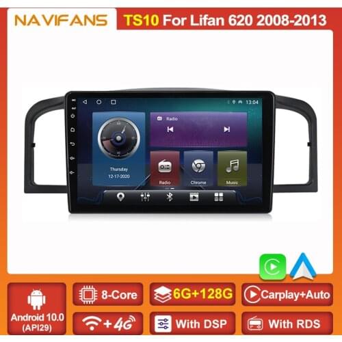 2Din Android 11 GPS Navigation 6G+128GB Car DVD Player For Lifan 620/solano 2008 -2018 Auto Radio Multimedia Stereo Split Screen