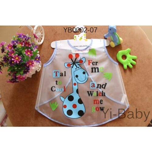 Free Shipping , YB0002-07 Baby bib Infant saliva towels Painting clothes Baby Waterproof bib 12Pieces/Set