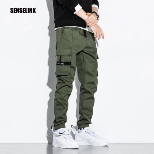 2021 New Mens Classic Joggers Korean Fashion Brand Cargo Pants Hip Hop Streetwear Multi Pocket Trousers Plus Size Pants S-8XL