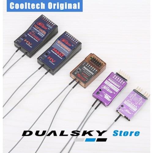 Cooltech Cooltec RFA04 R6008HV R7008-HV 2.4G 4Ch 6Ch 8Ch with Metal Shell Part Compatible with FUTABA FASST T8FG 14SG 18SZ