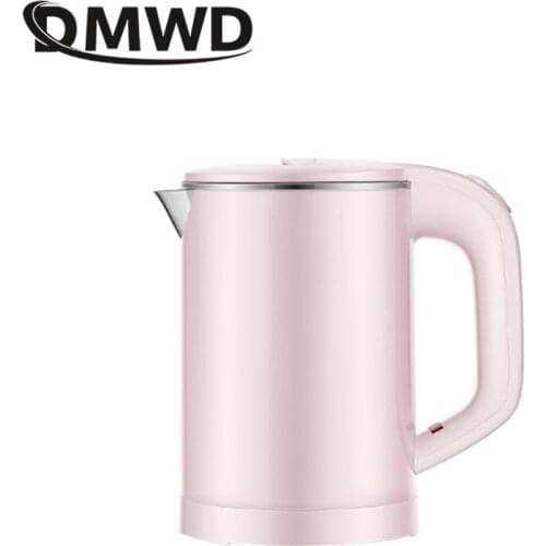 DMWD 0.6L Electric Kettle Portable Water Boiler Tea Pot Automatic Power-off Fast Heating Stainless Steel liner Dormitory/Office