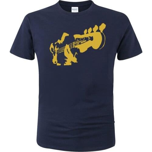 Summer Mens BASS GUITAR BASS PLAYER HAND BASS MUSIC T Shirt Cotton Novelty Cotton Short Sleeve High Quality Tops