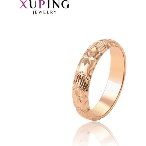 Xuping Fashion Jewelry Elegant Rose Gold Color Plated Exquisite Ring for Women 15613