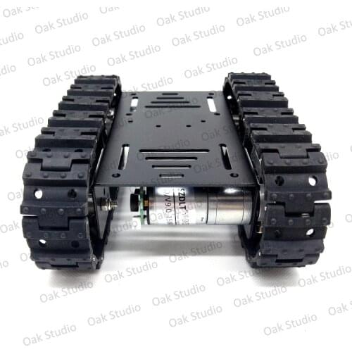 Mini T10 tank robot car chassis kit,metal wheel,for DIY robot toy/remote control tracked smart car deveop kit