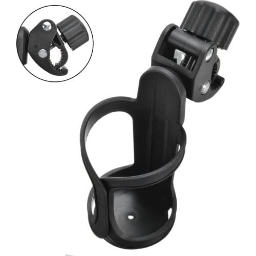 Mayitr 1pc PVC Rotatable Motorcycle Bicycle Stroller Universal Water Milk Bottle Holder Drink Cup Rack Accessories