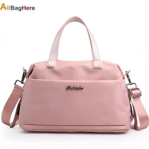 Outdoor Leisure Fashion Female Bag New Trend Fashion Simple Portable Single Shoulder Bag Waterproof Solid Color Nylon Female Bag
