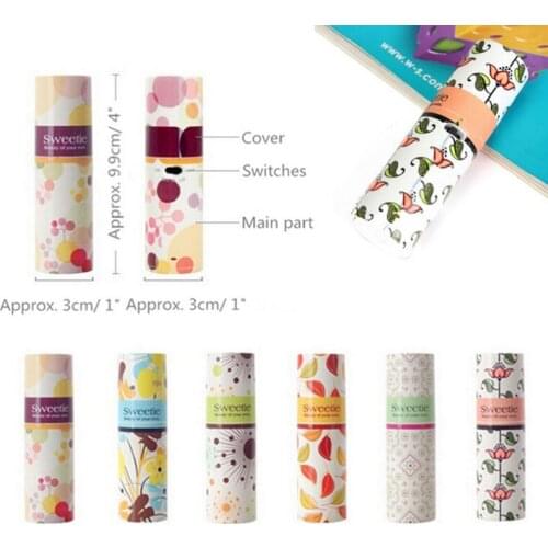 New Pocket Mini Handheld Lip Blam Shape Fan Portable Small Battery Operated Cooler Lips Balm