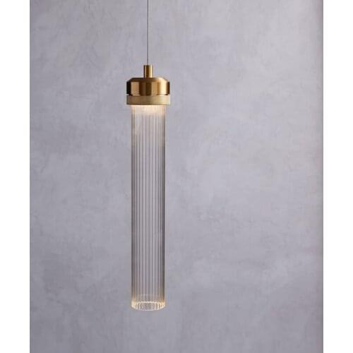 Modern Simple Nordic Pendent Lamp Bedroom Beside Bar Counter Dining Room Single Luxury Glass Pendent Lights Art LED Lighting