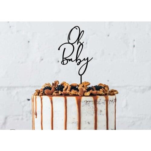 Oh Baby Cake Topper - Baby Shower Cake Topper