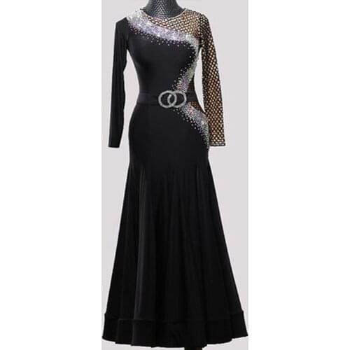 Modern dance skirt new waltz dance skirt dress ballroom dance big pendulum ballroom dance performance high-end costumes women