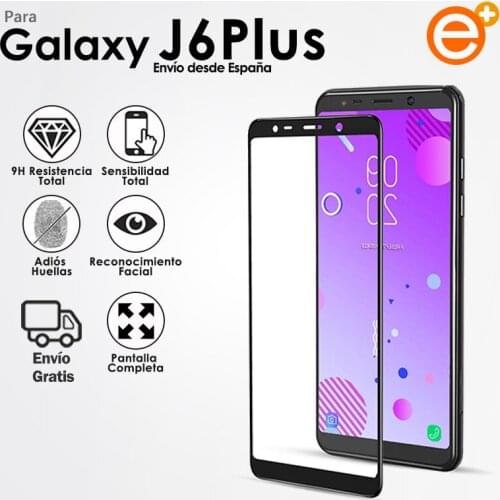 Full Tempered Glass Screen Protector for Samsung J6 Plus J6 + Security Glass Protection for Smartphone E-PLUS